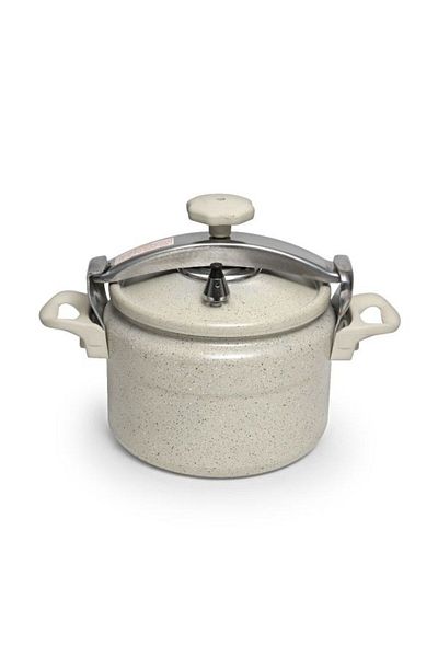 Volcano Aluminum Pressure Cooker Alsaif Gallery, 5 Liters - Silver