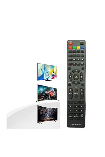 Bogadini Universal Remote Control Compatible with Nei / Akai LED TVs, Plug & Play, Black