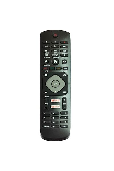 Bogadini Universal Remote Control Compatible with Philips Smart TV LED/LCD, Identical to the Original, Black