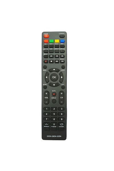 Bogadini Universal Remote Control Compatible with Nei / Akai LED TVs, Plug & Play, Black