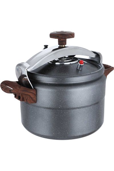 Alsaif Gallery Volcano Granite Pressure Cooker Alsaif Gallery, 9 Liters - Gray