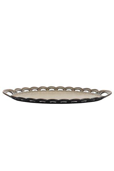 Alsaif Gallery Plastic Serving Tray Alsaif Gallery, 45×32×2 cm - Gold