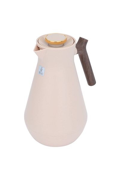 Alsaif Gallery Termos Amada Everest Al Saif Gallery, 1.5 Liters, Wooden Handle - Light Brown