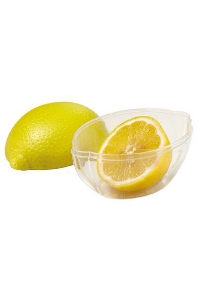 Snips Dishwasher Safe Lightweight BPA Free Durable Plastic Lemon Keeper Yellow and Clear