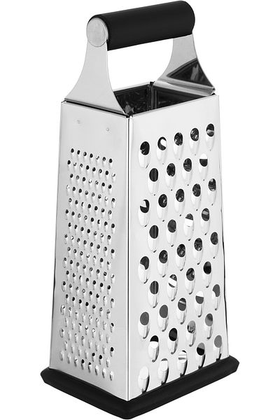 Alsaif Gallery Steel Grater Alsaif Gallery, 4 Faces - Silver Black