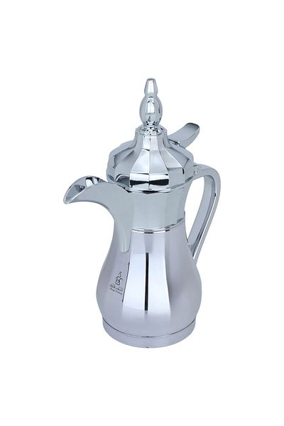 Alsaif Gallery Termos Suleiman Shaped Dallah Alsaif Gallery, 0.25 Liters, Inner Stainless Steel Liner, Outer Stainl
