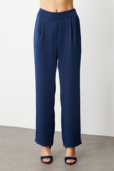 Ekol Single Pleat Wide Leg Trousers