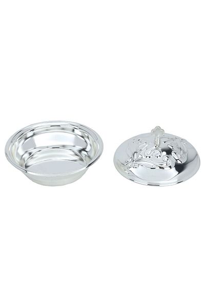 Alsaif Gallery Tamria Steel Alsaif Gallery, 13 cm, Round, Cover - Silver