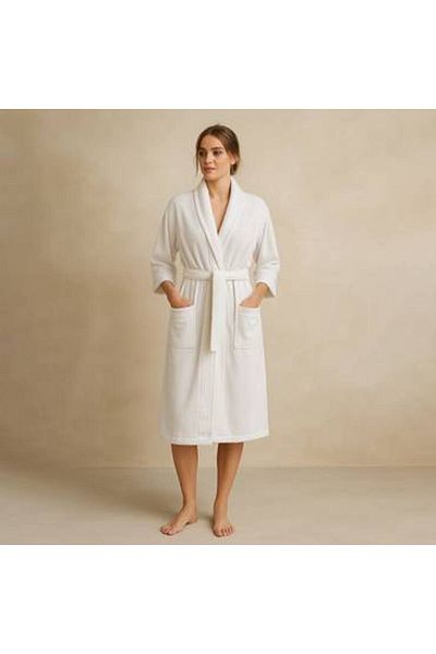 Fieldcrest Fieldcrest Volur Bathrobe - White, Large