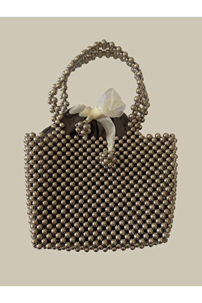 IZDA STUDIO Silver Bead Bag