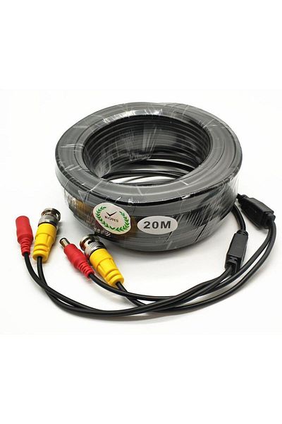 Other Video and power cable 20 meters LN-EC04-20M; DC and BNC connectors; Video Power: 26 AWG