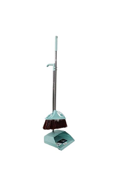Roco Broom and Dustpan Set – Self-Standing with Clip-On Design
