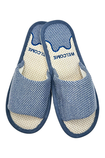 TECOS Papuci de casa decupati pentru barbati, marime 42-43, 28 cm, talpa comoda si respirabila