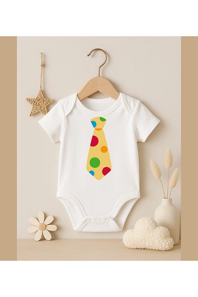 MODAT Cute Tie Colored Baby Badi