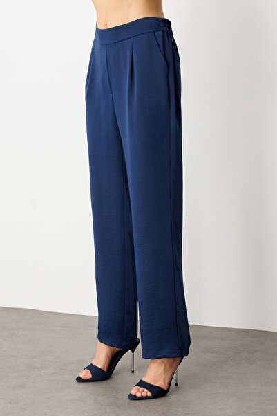 Ekol Single Pleat Wide Leg Trousers