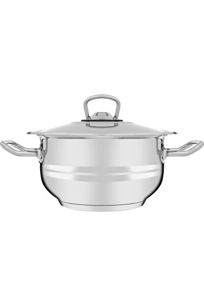 Hascevher Stainless steel pot, 2.5 litres, 18x10 cm - silver