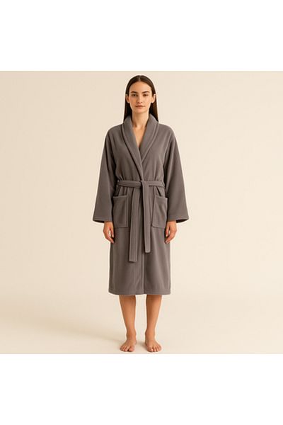 Fieldcrest Fieldcrest Volur Bathrobe - Grey, Large