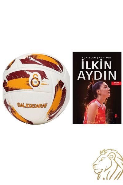 Galatasaray LİSANSLI GALATASARAY PREMIUM FUTBOL TOPU + İLKİN AYDIN KİTABI HEDİYELİ