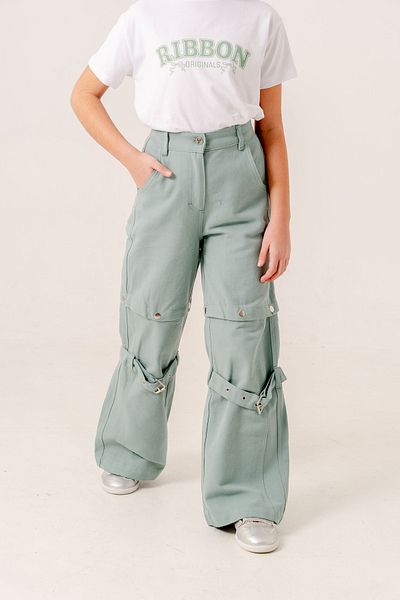 GİYİCEM TEKSTİL Girl's Shorts Linen Trousers 2568