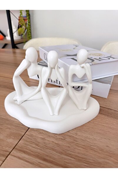 Genel Markalar Dekoratif 4lü Soyut Takım Dekorasyon Obje / Ev & Ofis