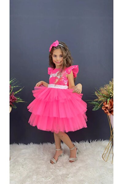 Elfin TAÇLI DOĞUM GÜNÜ PARTİ ABİYE ELBİSE