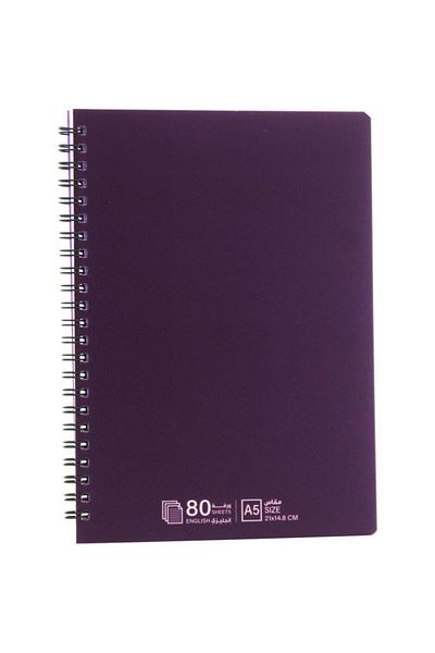 Roco Notebook A580 SheetsDouble Ruled (English)Purple