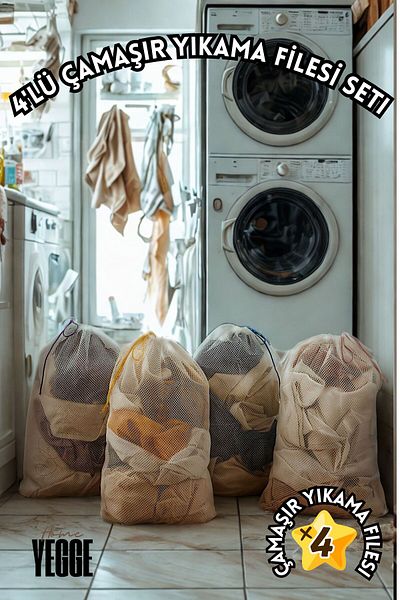 YEGGE 4 Pieces Laundry Net Set 40X60 cm – Laundry Net Set