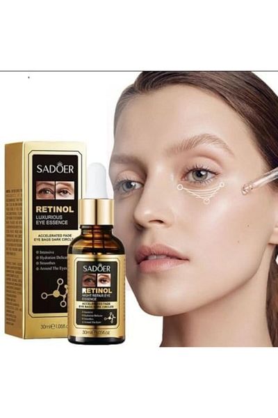 SADOER Retinol Moisturizing Eye Serum Relieve Eye Lines & Dark Circles 30ml