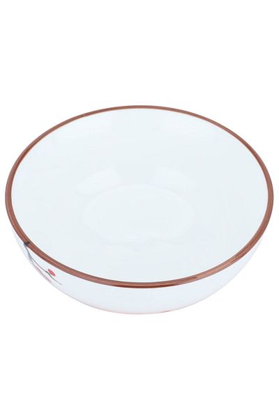 Alsaif Gallery Al-Saif Gallery Porcelain Bowl, 4.25 Inch, Plum Flower Pattern - White