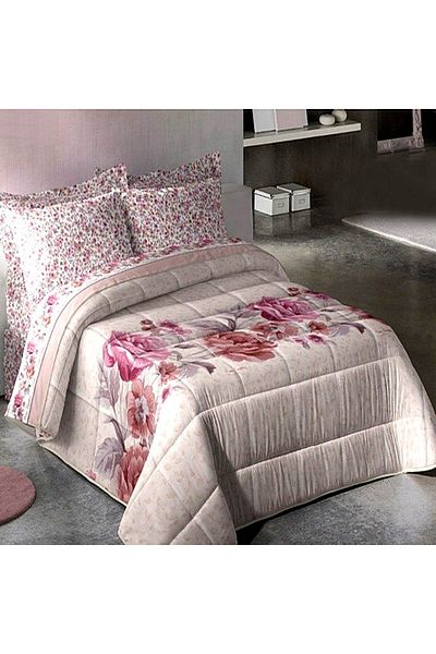 Pierre Cardin Loira Luxury Pink Floral Single Duvet Cover Set 6 Pieces
