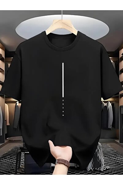 PERISENSE تي شيرت للجنسين للنساء/الرجال مطبوع عليه رقبة دائرية وأكمام قصيرة م...