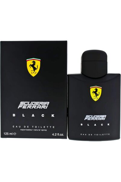 Ferrari Black Eau de Toilette Spray for Men, 4.2 Ounce