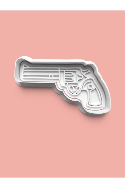 AKTASTORE قالب بسكويت على شكل مسدس رعاة البقر وقالب عجينة السكر