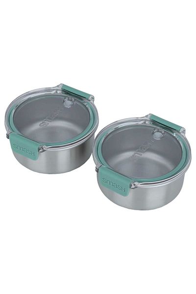 Alsaif Gallery Food Storage Set Steel Alsaif Gallery, 200 ml, 2 Pieces - Silver