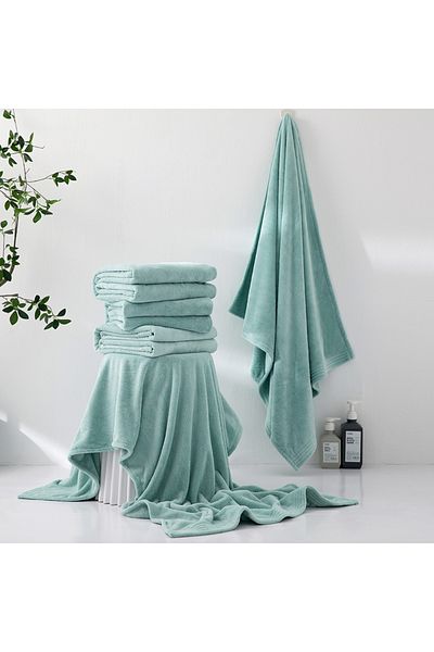 REEFI Modern Rustic Face Towel - Turquoise (40*75 cm)