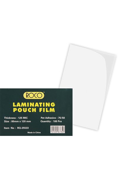 Roco Thermal Laminating Film 80 X 120 mm125 mic