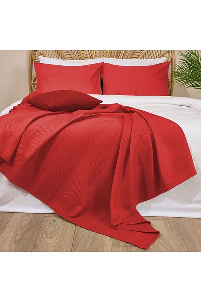 MATMEL Soft Waffle Double Pique - Orange - 200X220 cm