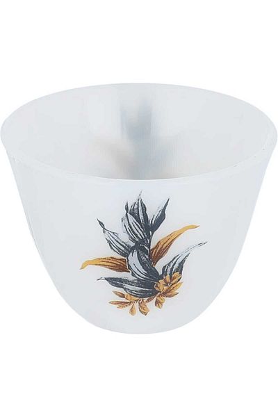Alsaif Gallery Porcelain Coffee Cup Set Alsaif Gallery, 12 Pieces - White