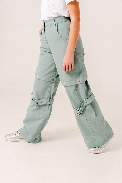GİYİCEM TEKSTİL Girl's Shorts Linen Trousers 2568
