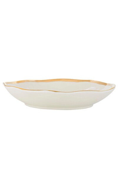 Alsaif Gallery Saif Gallery Porcelain Serving Platter, 10" - White