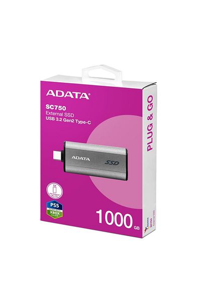 Yerli قرص Adata 1 تيرابايت محمول USB 3.2 Gen2 Type-C SSD خارجي