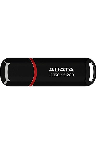 Yerli ذاكرة فلاش ADATA سعة 512 جيجابايت USB3.2 Gen1 باللون الأسود