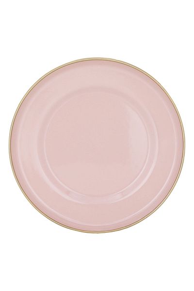 Alsaif Gallery Serving Plate Steel Alsaif Gallery, 20 cm, Round - Pink