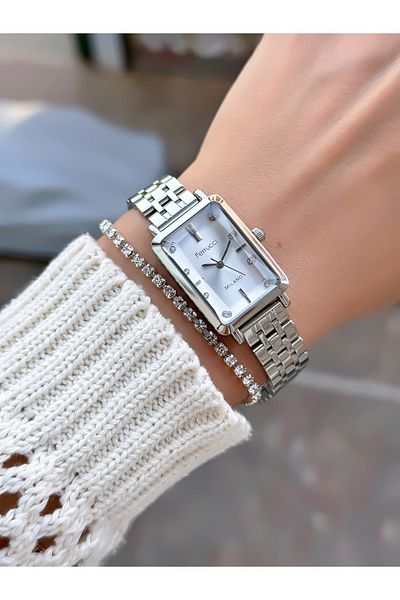 Ferrucci Steel Cord Women's Wristwatch 3 Atm Waterproof with 2 Years Warranty Mechanism