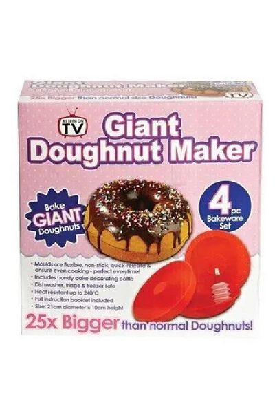 Generic 2 pieces giant donut mold 4 pieces