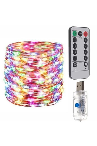 OEM Christmas Light Installation, Remote Control Timer, 300 LED, USB, 8 Lighting Modes