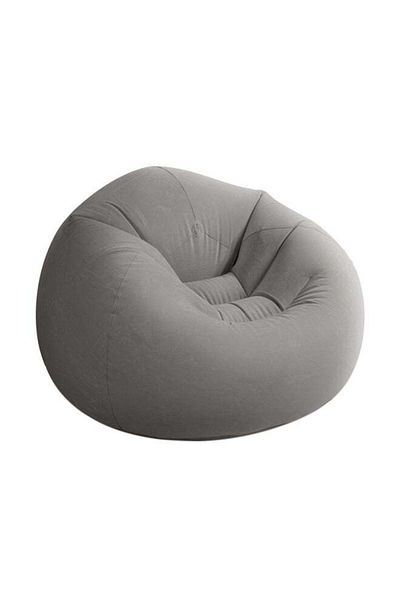 Intex Beanless Bag Inflatable Lounge Chair Grey 114x114x71cm