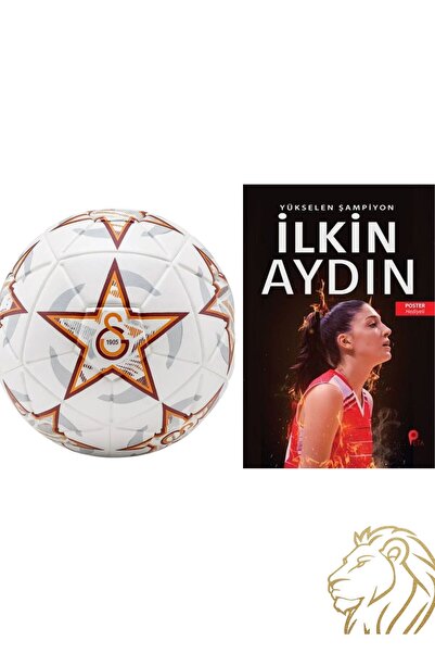 Galatasaray LİSANSLI GALATASARAY PREMIUM FUTBOL TOPU + İLKİN AYDIN KİTABI HED...