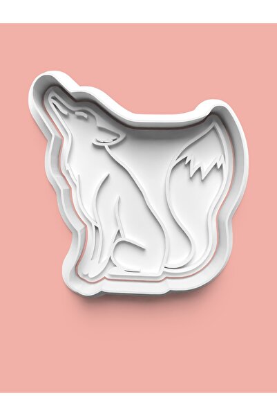 AKTASTORE قالب بسكويت على شكل ثعلب وقالب عجينة السكر