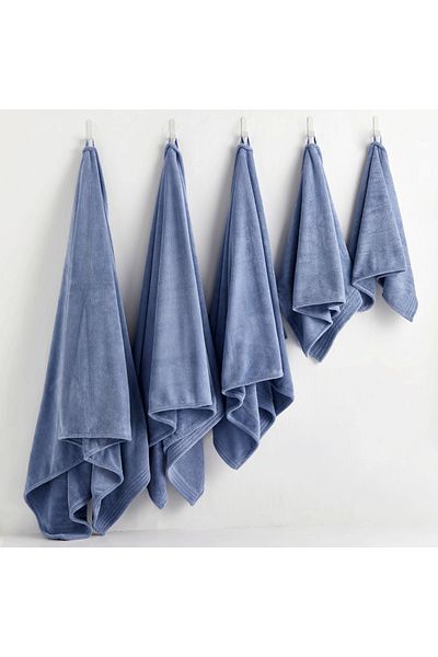 REEFI Modern Rustic Face Towel - Petrol Blue (40*75 cm)
